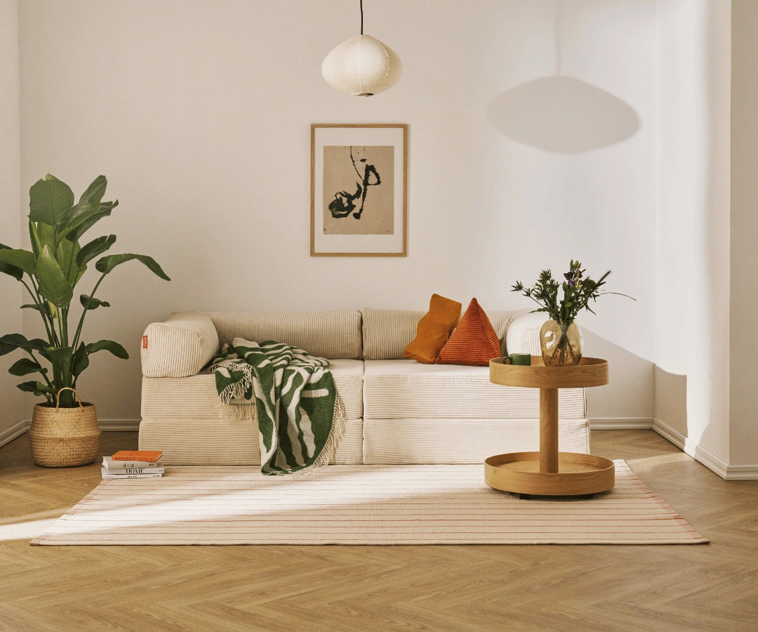 Corduroy family sofa